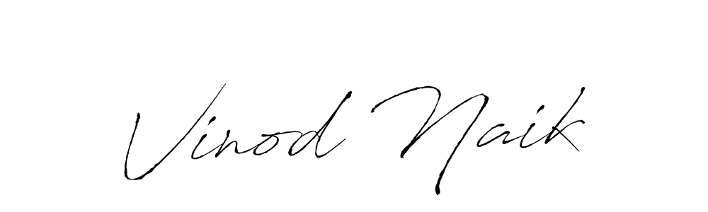 Make a beautiful signature design for name Vinod Naik. With this signature (Antro_Vectra) style, you can create a handwritten signature for free. Vinod Naik signature style 6 images and pictures png