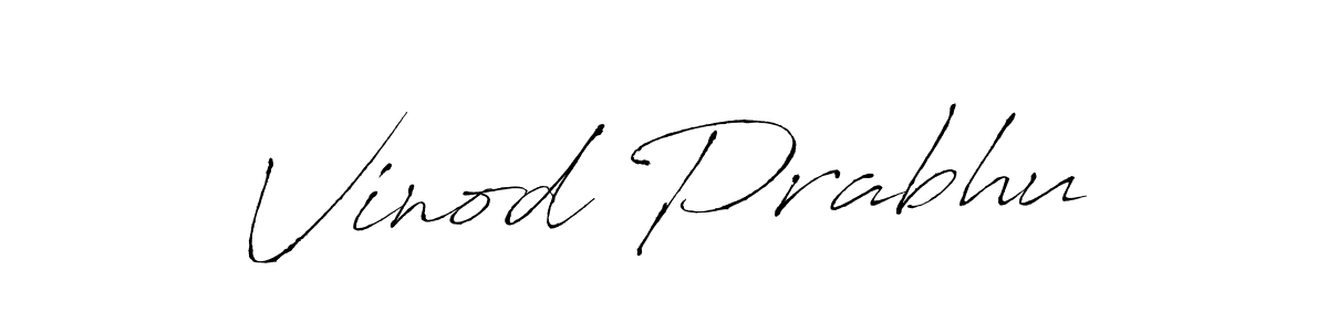 Design your own signature with our free online signature maker. With this signature software, you can create a handwritten (Antro_Vectra) signature for name Vinod Prabhu. Vinod Prabhu signature style 6 images and pictures png