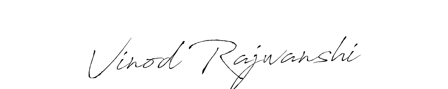 Use a signature maker to create a handwritten signature online. With this signature software, you can design (Antro_Vectra) your own signature for name Vinod Rajwanshi. Vinod Rajwanshi signature style 6 images and pictures png