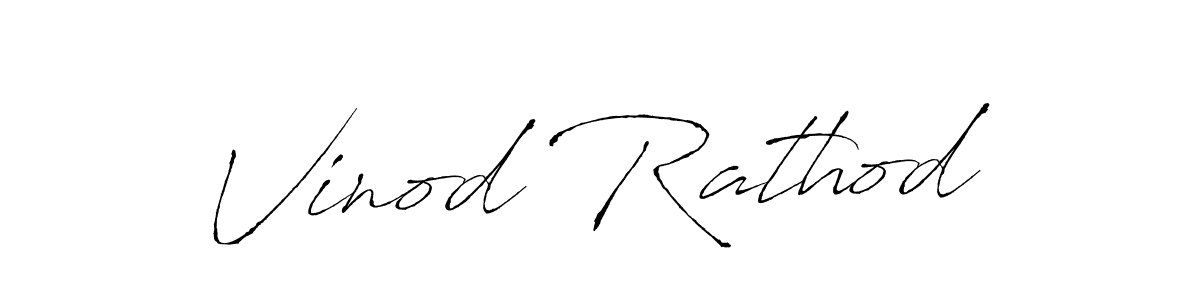 Use a signature maker to create a handwritten signature online. With this signature software, you can design (Antro_Vectra) your own signature for name Vinod Rathod. Vinod Rathod signature style 6 images and pictures png