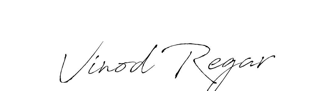 How to make Vinod Regar name signature. Use Antro_Vectra style for creating short signs online. This is the latest handwritten sign. Vinod Regar signature style 6 images and pictures png