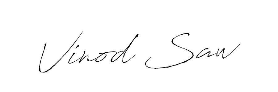 Vinod Saw stylish signature style. Best Handwritten Sign (Antro_Vectra) for my name. Handwritten Signature Collection Ideas for my name Vinod Saw. Vinod Saw signature style 6 images and pictures png