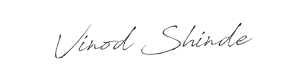Also we have Vinod Shinde name is the best signature style. Create professional handwritten signature collection using Antro_Vectra autograph style. Vinod Shinde signature style 6 images and pictures png