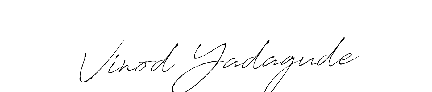 Antro_Vectra is a professional signature style that is perfect for those who want to add a touch of class to their signature. It is also a great choice for those who want to make their signature more unique. Get Vinod Yadagude name to fancy signature for free. Vinod Yadagude signature style 6 images and pictures png