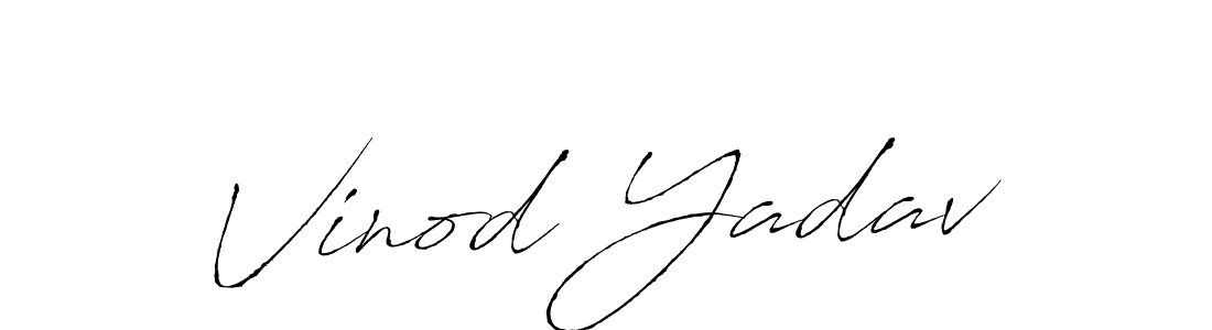 How to make Vinod Yadav signature? Antro_Vectra is a professional autograph style. Create handwritten signature for Vinod Yadav name. Vinod Yadav signature style 6 images and pictures png