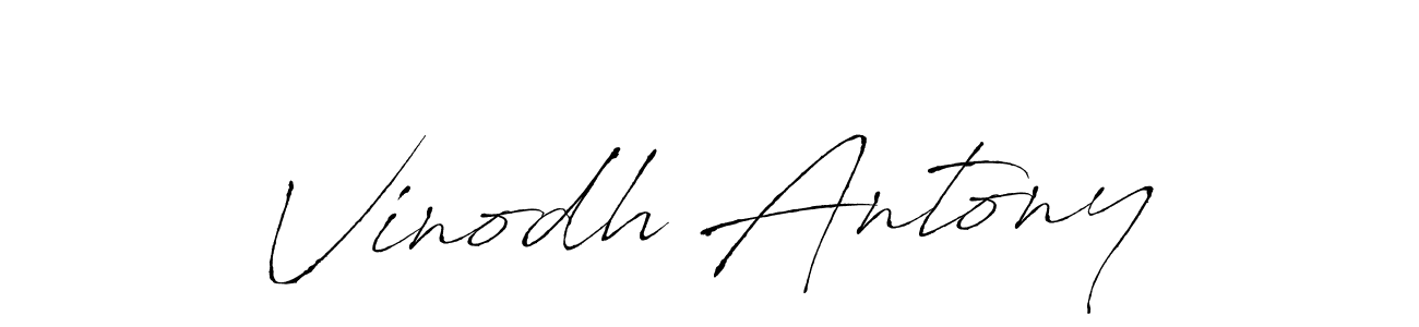The best way (Antro_Vectra) to make a short signature is to pick only two or three words in your name. The name Vinodh Antony include a total of six letters. For converting this name. Vinodh Antony signature style 6 images and pictures png