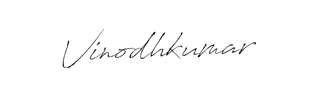 How to make Vinodhkumar signature? Antro_Vectra is a professional autograph style. Create handwritten signature for Vinodhkumar name. Vinodhkumar signature style 6 images and pictures png