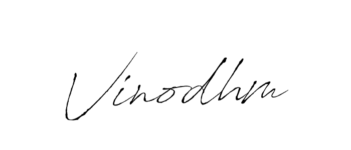 Make a beautiful signature design for name Vinodhm. Use this online signature maker to create a handwritten signature for free. Vinodhm signature style 6 images and pictures png