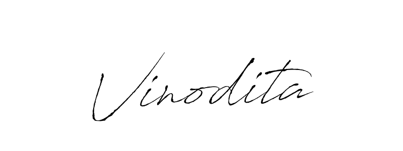 How to make Vinodita signature? Antro_Vectra is a professional autograph style. Create handwritten signature for Vinodita name. Vinodita signature style 6 images and pictures png