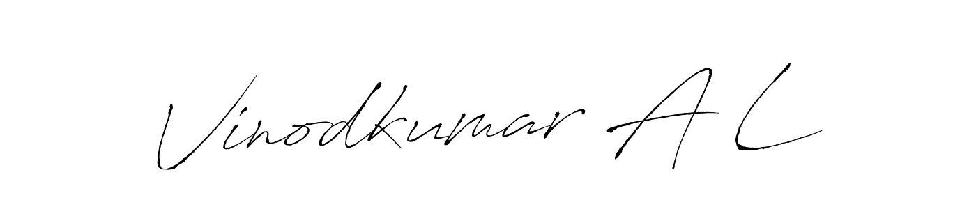 You should practise on your own different ways (Antro_Vectra) to write your name (Vinodkumar A L) in signature. don't let someone else do it for you. Vinodkumar A L signature style 6 images and pictures png