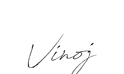 How to make Vinoj name signature. Use Antro_Vectra style for creating short signs online. This is the latest handwritten sign. Vinoj signature style 6 images and pictures png