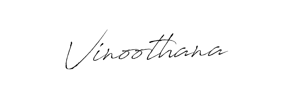 You should practise on your own different ways (Antro_Vectra) to write your name (Vinoothana) in signature. don't let someone else do it for you. Vinoothana signature style 6 images and pictures png