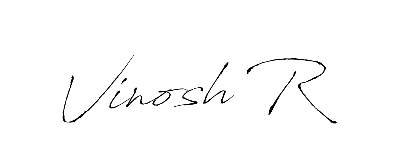 It looks lik you need a new signature style for name Vinosh R. Design unique handwritten (Antro_Vectra) signature with our free signature maker in just a few clicks. Vinosh R signature style 6 images and pictures png