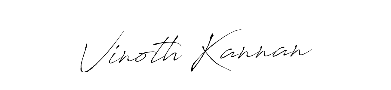 Vinoth Kannan stylish signature style. Best Handwritten Sign (Antro_Vectra) for my name. Handwritten Signature Collection Ideas for my name Vinoth Kannan. Vinoth Kannan signature style 6 images and pictures png