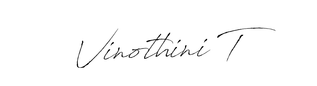 Create a beautiful signature design for name Vinothini T. With this signature (Antro_Vectra) fonts, you can make a handwritten signature for free. Vinothini T signature style 6 images and pictures png