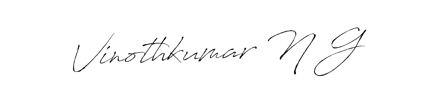 Similarly Antro_Vectra is the best handwritten signature design. Signature creator online .You can use it as an online autograph creator for name Vinothkumar N G. Vinothkumar N G signature style 6 images and pictures png