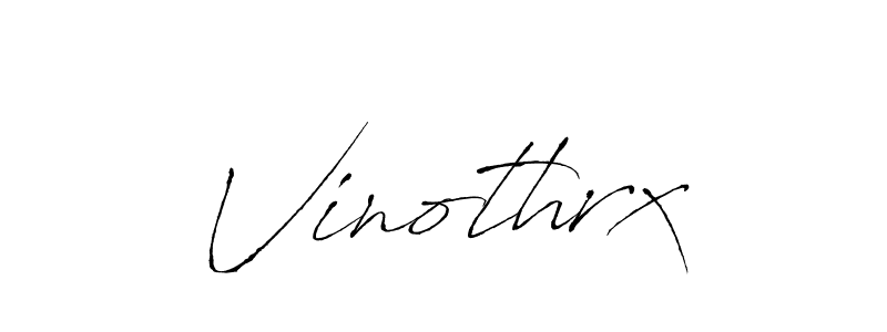 Vinothrx stylish signature style. Best Handwritten Sign (Antro_Vectra) for my name. Handwritten Signature Collection Ideas for my name Vinothrx. Vinothrx signature style 6 images and pictures png