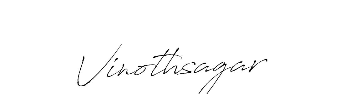 Make a beautiful signature design for name Vinothsagar. With this signature (Antro_Vectra) style, you can create a handwritten signature for free. Vinothsagar signature style 6 images and pictures png