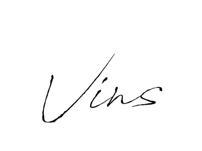 How to make Vins name signature. Use Antro_Vectra style for creating short signs online. This is the latest handwritten sign. Vins signature style 6 images and pictures png