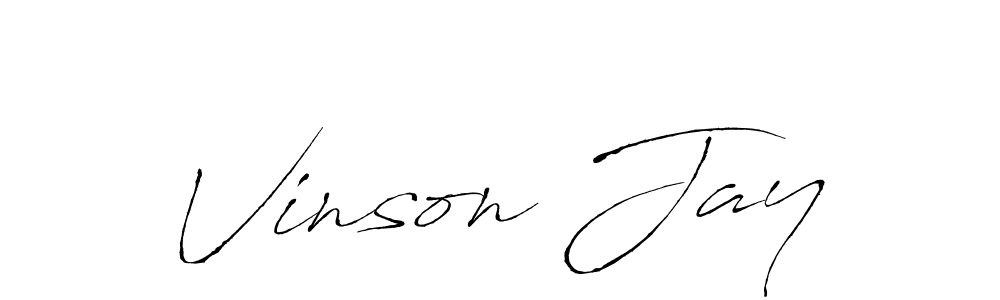 You should practise on your own different ways (Antro_Vectra) to write your name (Vinson Jay) in signature. don't let someone else do it for you. Vinson Jay signature style 6 images and pictures png