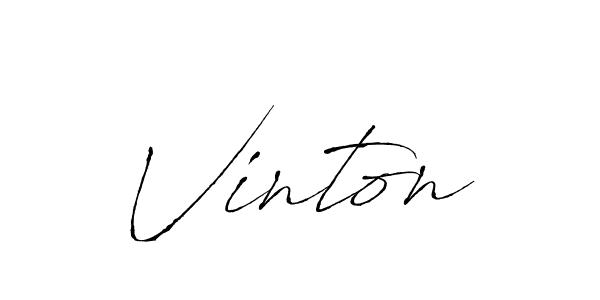 How to make Vinton name signature. Use Antro_Vectra style for creating short signs online. This is the latest handwritten sign. Vinton signature style 6 images and pictures png