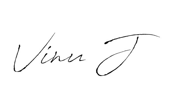 Use a signature maker to create a handwritten signature online. With this signature software, you can design (Antro_Vectra) your own signature for name Vinu J. Vinu J signature style 6 images and pictures png
