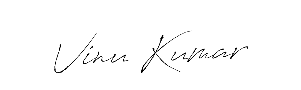 Design your own signature with our free online signature maker. With this signature software, you can create a handwritten (Antro_Vectra) signature for name Vinu Kumar. Vinu Kumar signature style 6 images and pictures png