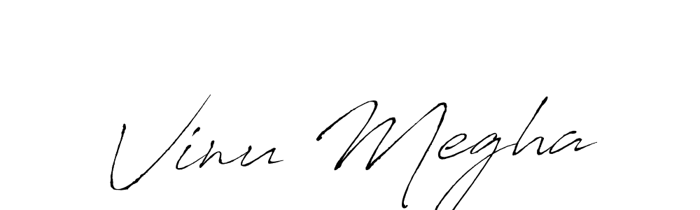 You should practise on your own different ways (Antro_Vectra) to write your name (Vinu Megha) in signature. don't let someone else do it for you. Vinu Megha signature style 6 images and pictures png