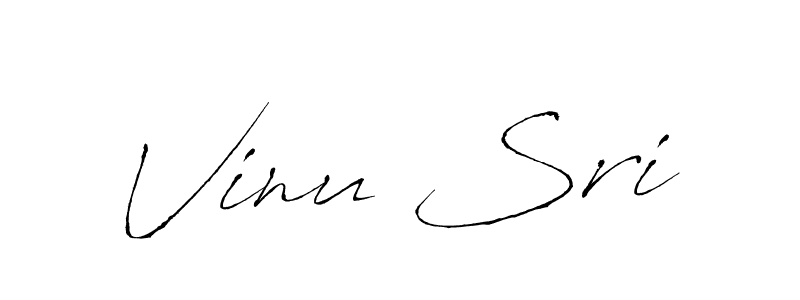 Vinu Sri stylish signature style. Best Handwritten Sign (Antro_Vectra) for my name. Handwritten Signature Collection Ideas for my name Vinu Sri. Vinu Sri signature style 6 images and pictures png