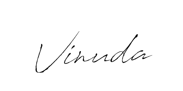 Also we have Vinuda name is the best signature style. Create professional handwritten signature collection using Antro_Vectra autograph style. Vinuda signature style 6 images and pictures png