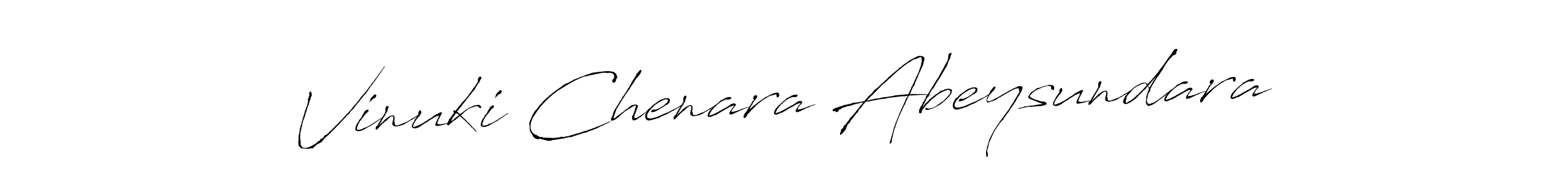 Design your own signature with our free online signature maker. With this signature software, you can create a handwritten (Antro_Vectra) signature for name Vinuki Chenara Abeysundara. Vinuki Chenara Abeysundara signature style 6 images and pictures png