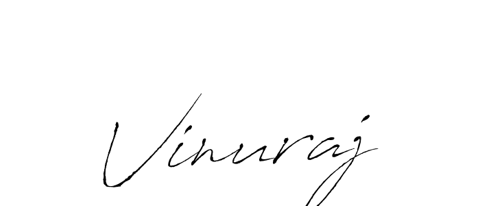 Use a signature maker to create a handwritten signature online. With this signature software, you can design (Antro_Vectra) your own signature for name Vinuraj. Vinuraj signature style 6 images and pictures png