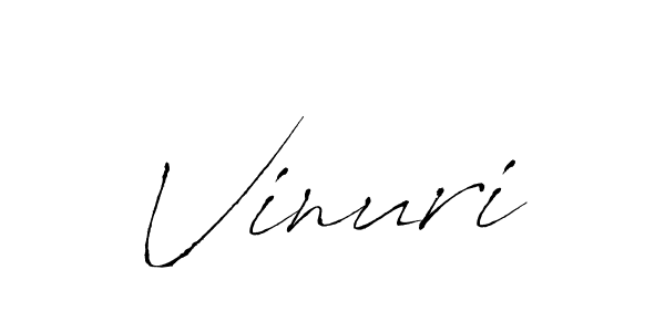 You should practise on your own different ways (Antro_Vectra) to write your name (Vinuri) in signature. don't let someone else do it for you. Vinuri signature style 6 images and pictures png