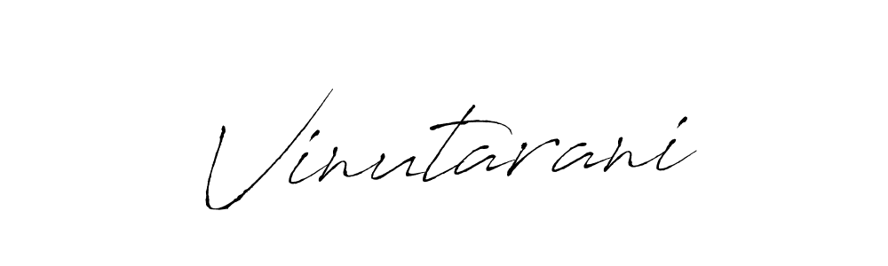 Design your own signature with our free online signature maker. With this signature software, you can create a handwritten (Antro_Vectra) signature for name Vinutarani. Vinutarani signature style 6 images and pictures png