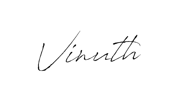 Once you've used our free online signature maker to create your best signature Antro_Vectra style, it's time to enjoy all of the benefits that Vinuth name signing documents. Vinuth signature style 6 images and pictures png