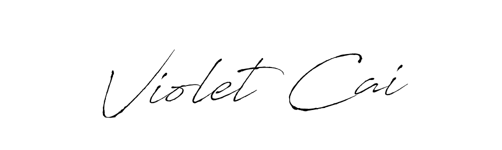 The best way (Antro_Vectra) to make a short signature is to pick only two or three words in your name. The name Violet Cai include a total of six letters. For converting this name. Violet Cai signature style 6 images and pictures png