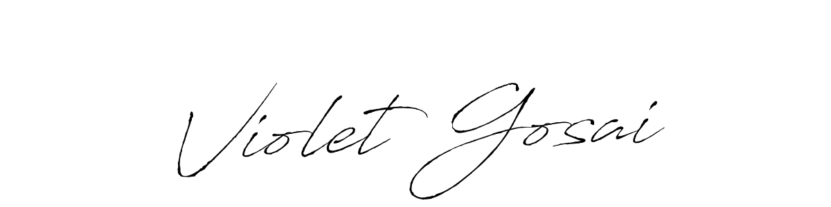 Design your own signature with our free online signature maker. With this signature software, you can create a handwritten (Antro_Vectra) signature for name Violet Gosai. Violet Gosai signature style 6 images and pictures png