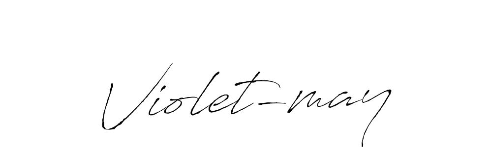 The best way (Antro_Vectra) to make a short signature is to pick only two or three words in your name. The name Violet-may include a total of six letters. For converting this name. Violet-may signature style 6 images and pictures png