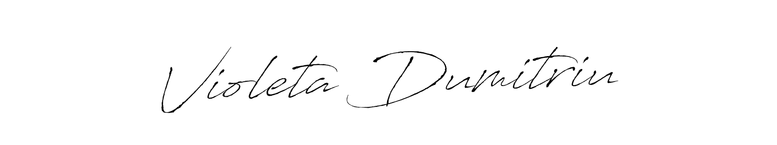 Create a beautiful signature design for name Violeta Dumitriu. With this signature (Antro_Vectra) fonts, you can make a handwritten signature for free. Violeta Dumitriu signature style 6 images and pictures png