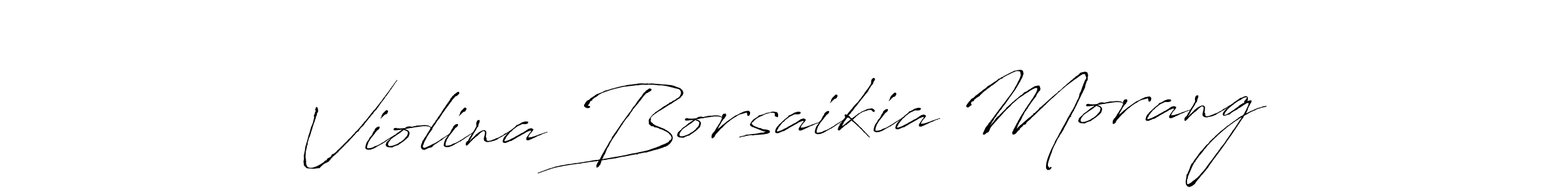 Create a beautiful signature design for name Violina Borsaikia Morang. With this signature (Antro_Vectra) fonts, you can make a handwritten signature for free. Violina Borsaikia Morang signature style 6 images and pictures png