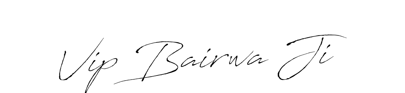 Antro_Vectra is a professional signature style that is perfect for those who want to add a touch of class to their signature. It is also a great choice for those who want to make their signature more unique. Get Vip Bairwa Ji name to fancy signature for free. Vip Bairwa Ji signature style 6 images and pictures png