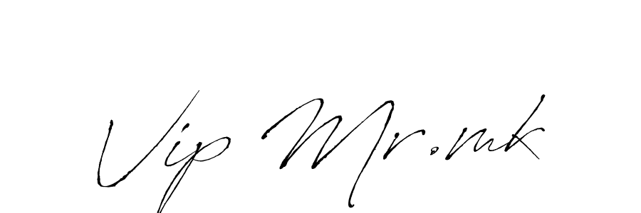 Design your own signature with our free online signature maker. With this signature software, you can create a handwritten (Antro_Vectra) signature for name Vip Mr.mk. Vip Mr.mk signature style 6 images and pictures png