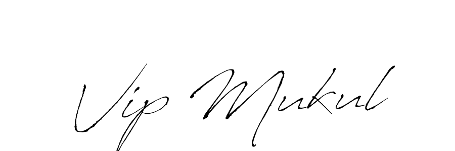 Create a beautiful signature design for name Vip Mukul. With this signature (Antro_Vectra) fonts, you can make a handwritten signature for free. Vip Mukul signature style 6 images and pictures png