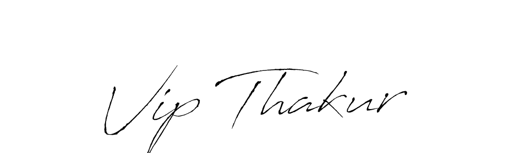 How to make Vip Thakur signature? Antro_Vectra is a professional autograph style. Create handwritten signature for Vip Thakur name. Vip Thakur signature style 6 images and pictures png