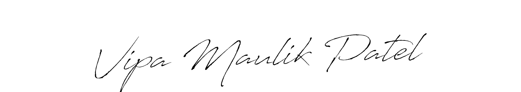 Use a signature maker to create a handwritten signature online. With this signature software, you can design (Antro_Vectra) your own signature for name Vipa Maulik Patel. Vipa Maulik Patel signature style 6 images and pictures png