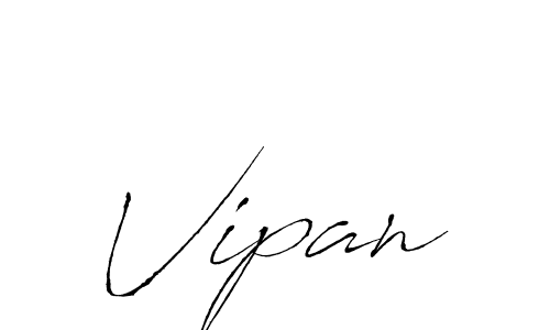 Design your own signature with our free online signature maker. With this signature software, you can create a handwritten (Antro_Vectra) signature for name Vipan. Vipan signature style 6 images and pictures png