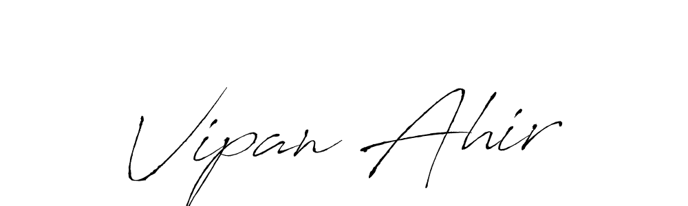 Use a signature maker to create a handwritten signature online. With this signature software, you can design (Antro_Vectra) your own signature for name Vipan Ahir. Vipan Ahir signature style 6 images and pictures png