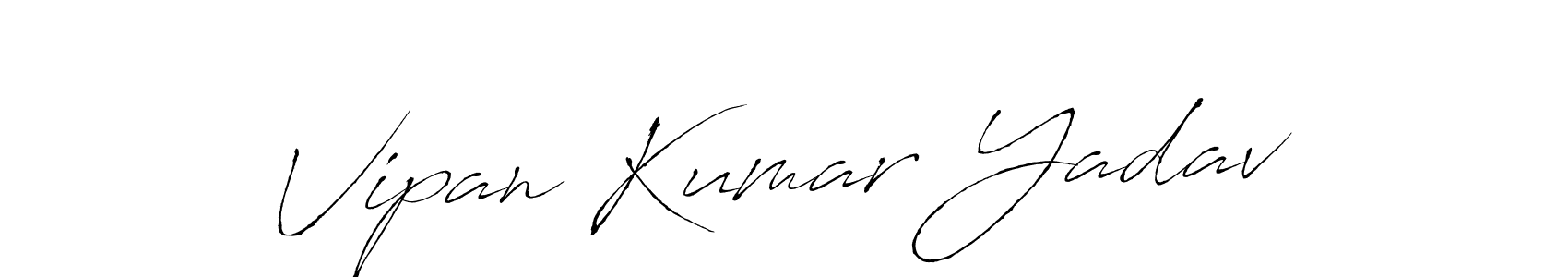 How to make Vipan Kumar Yadav signature? Antro_Vectra is a professional autograph style. Create handwritten signature for Vipan Kumar Yadav name. Vipan Kumar Yadav signature style 6 images and pictures png