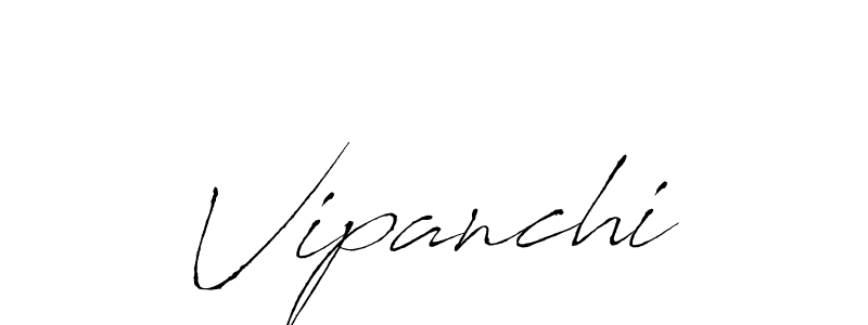 Use a signature maker to create a handwritten signature online. With this signature software, you can design (Antro_Vectra) your own signature for name Vipanchi. Vipanchi signature style 6 images and pictures png