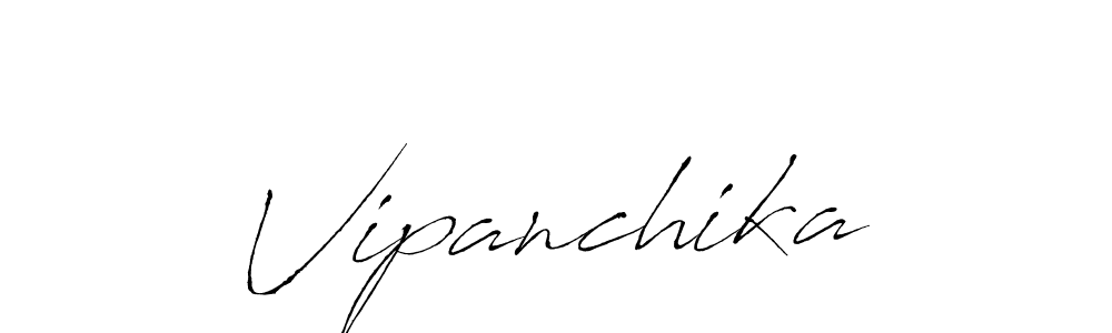 Use a signature maker to create a handwritten signature online. With this signature software, you can design (Antro_Vectra) your own signature for name Vipanchika. Vipanchika signature style 6 images and pictures png